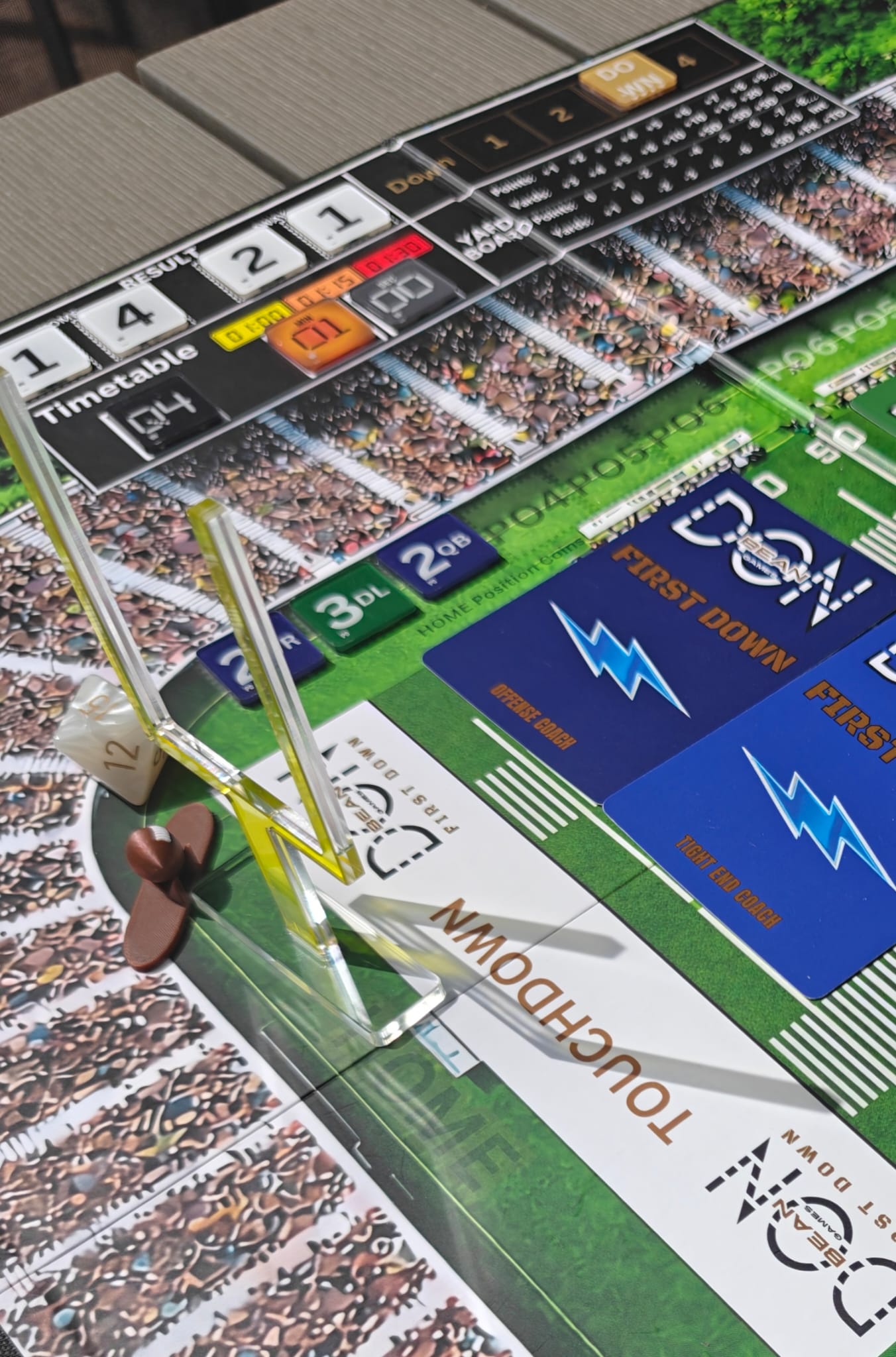 FIRST DOWN field goal and ball