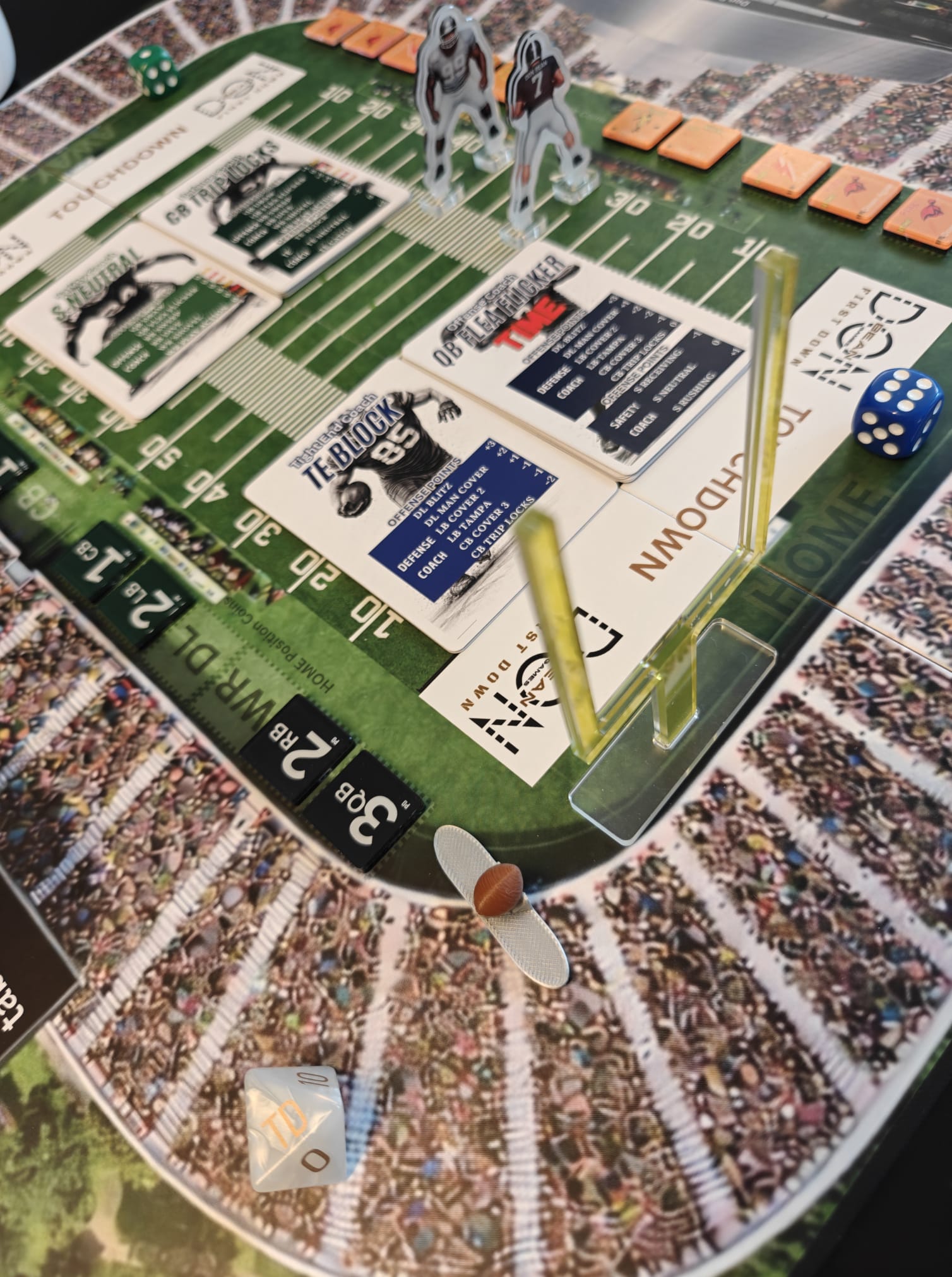 FIRST DOWN field goal and ball